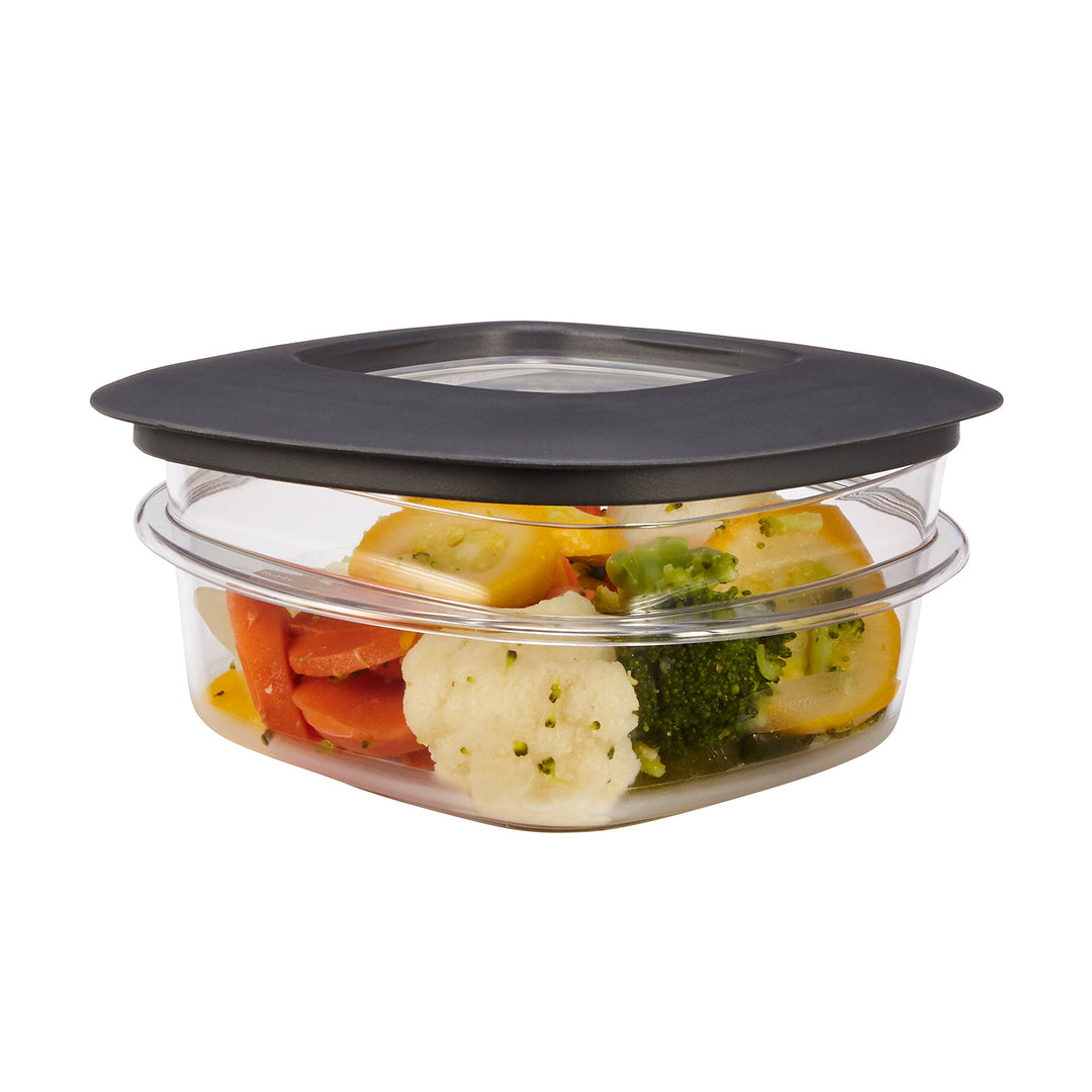 Premier Easy Find Lids Food Storage Containers, 1.25 Cup, Gray