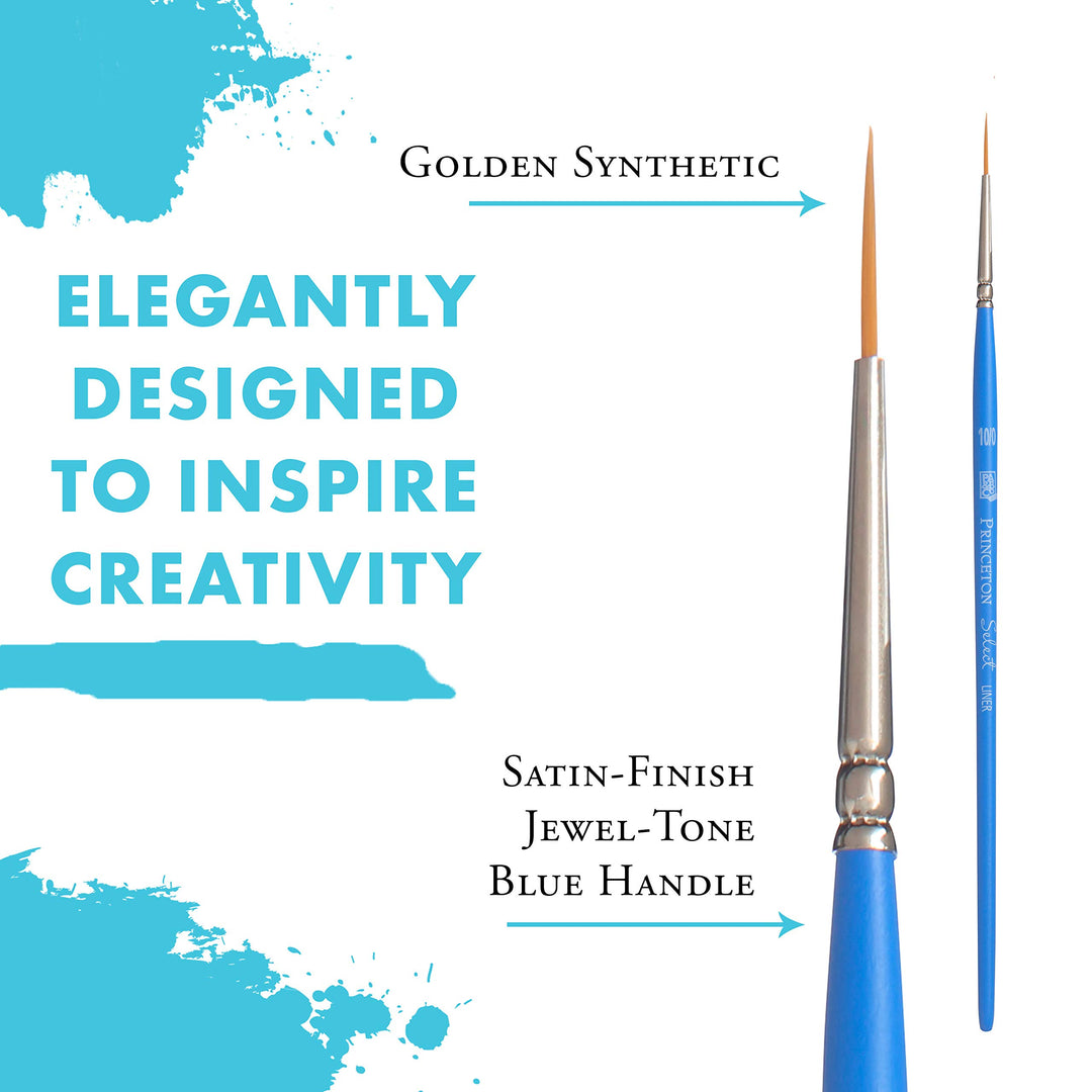 Select Artiste Paintbrush, Size 10/0 inch, Blue