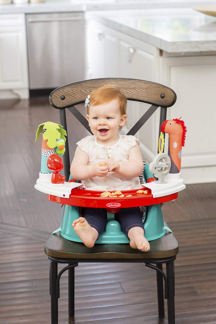 3-in-1 Grow-with-Me Discovery Seat and Booster, Baby Activity Seat, Booster Seat for Dining Table with Removable Tray Multi