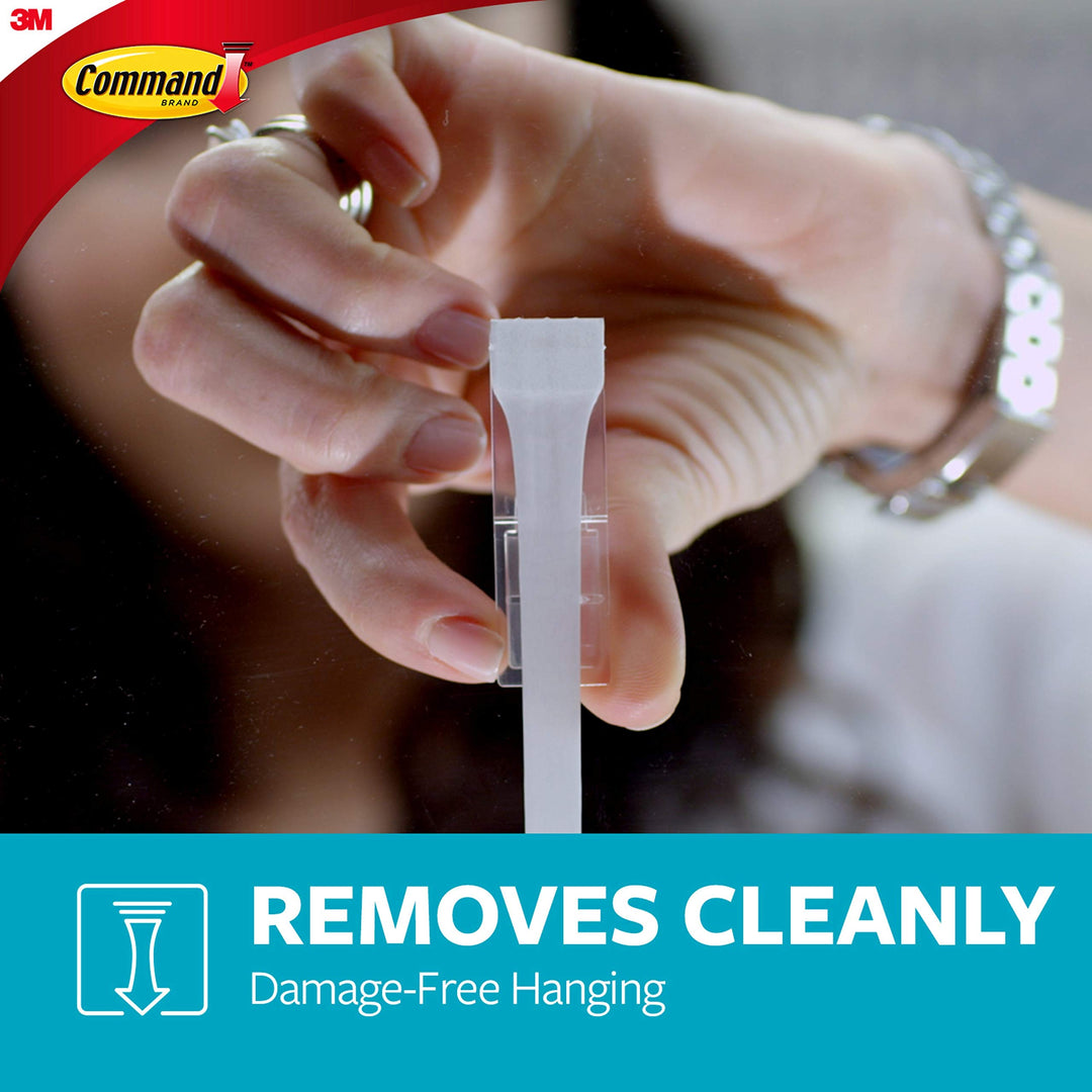 Bath Replacement Strips, Medium and Large Water-Resistant Adhesive Strips, Re-Hang Bath Hooks or Caddies, 2 Medium Strips, 4 Large Strips