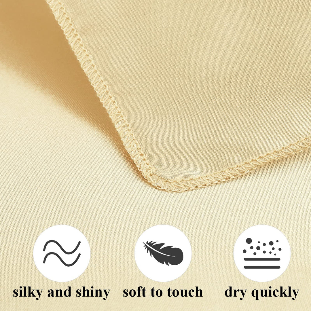 12 Pieces Satin Napkin Square 20 x 20 Inches Dinner Napkins Weddings Party Napkin Soft Table Napkins for Romantic Weddings Party Dinner Decoration (Red)