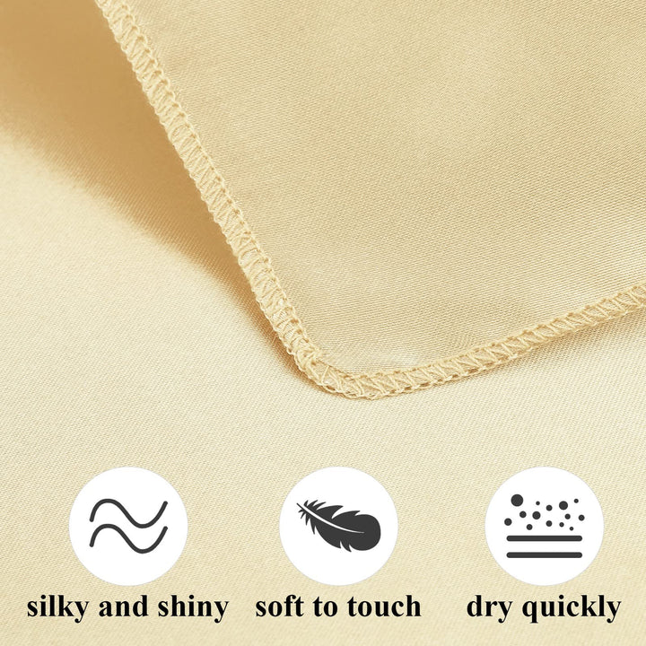 12 Pieces Satin Napkin Square 20 x 20 Inches Dinner Napkins Weddings Party Napkin Soft Table Napkins for Romantic Weddings Party Dinner Decoration (Red)