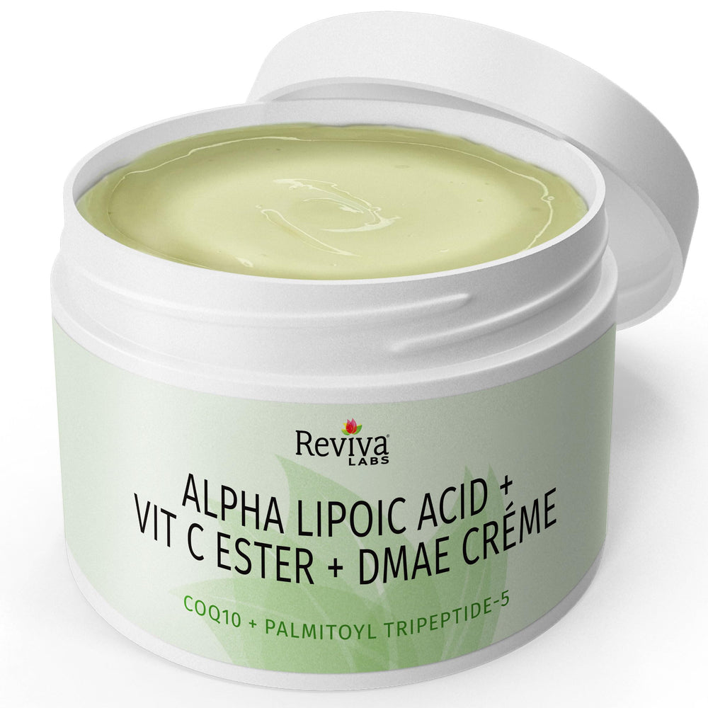 DMAE Cream with Alpha Lipoic Acid, Vitamin C Ester - DMAE Lift and Firm Cream for Neck and Face - Skin Firming and Moisturizing Cream, 3-Pack (2 oz Each)