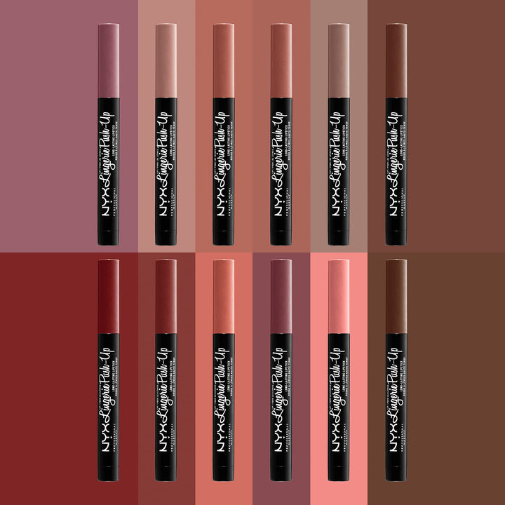 PROFESSIONAL MAKEUP Lip Lingerie Push-Up Long Lasting Plumping Lipstick - Seduction (Reddish Brown Nude)