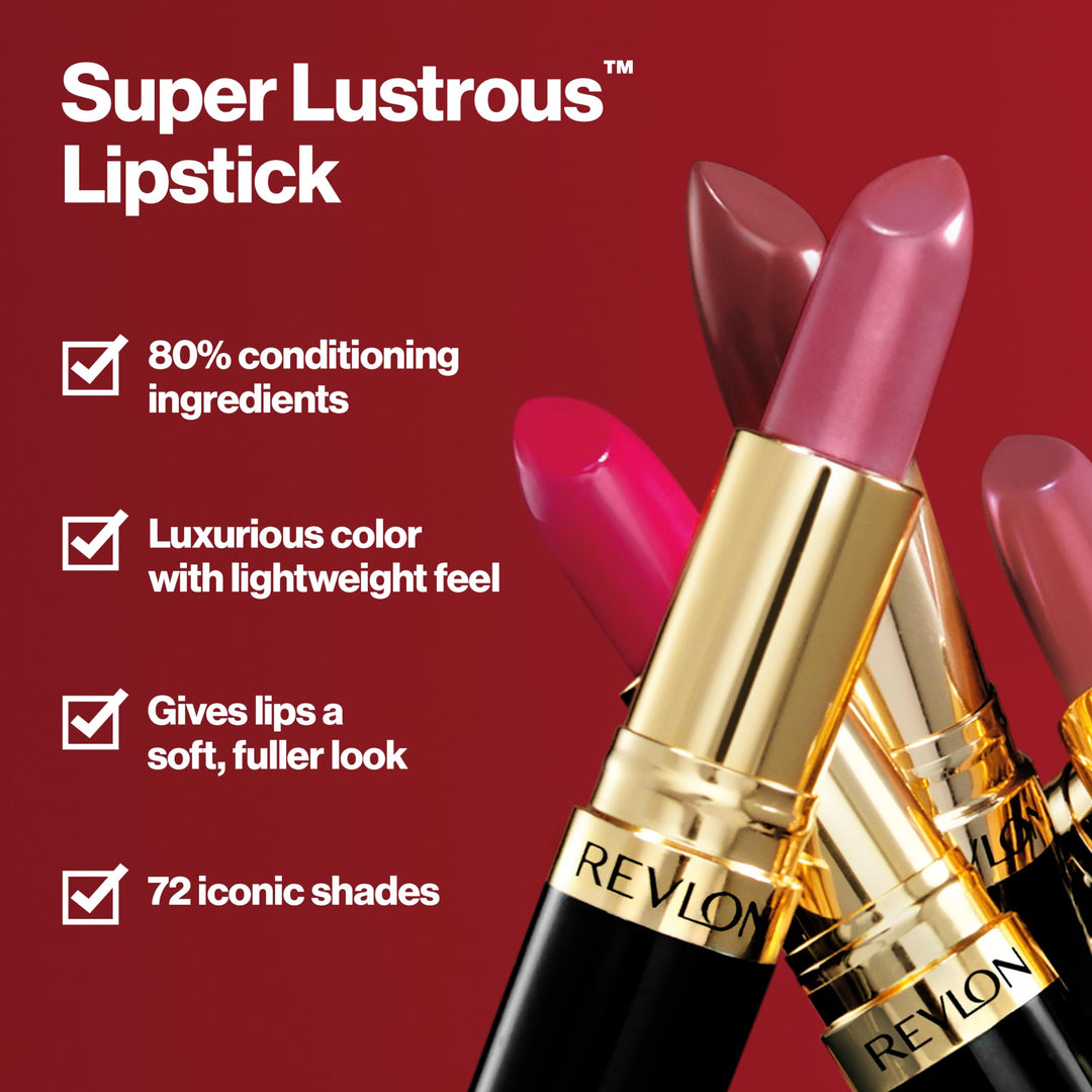 Revlon Super Lustrous Creme Lipstick Cream Finish, 750 Kiss Me Coral .15 Oz (4.2 G) - () by Revlon