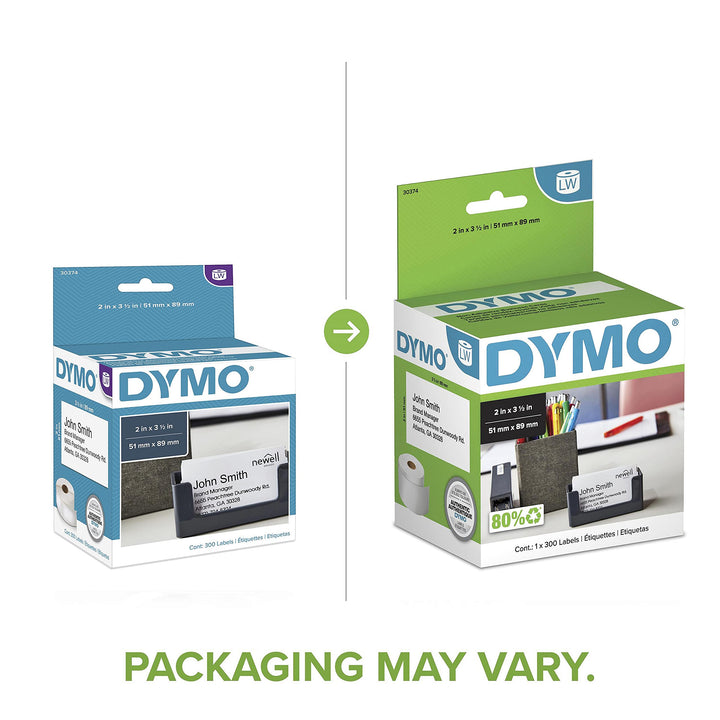 White 2x3-1/2 Card Stock 300 Per Roll
