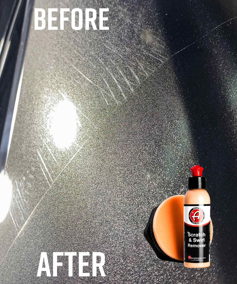 Car Scratch & Swirl Remover Hand Correction System | Remove & Restore Paint Transfer, Minor Imperfections, & Oxidation | Paired with Orange Compound Correction Pad Applicator (4oz)