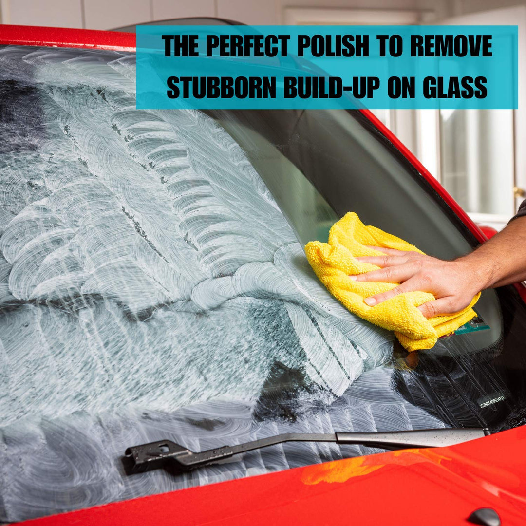 91411 3.38-Ounce Glass Stripper Water Spot Remover Kit Eliminates Coatings, Waxes, Oils and More to Polish and Restore Automotive Glass , white