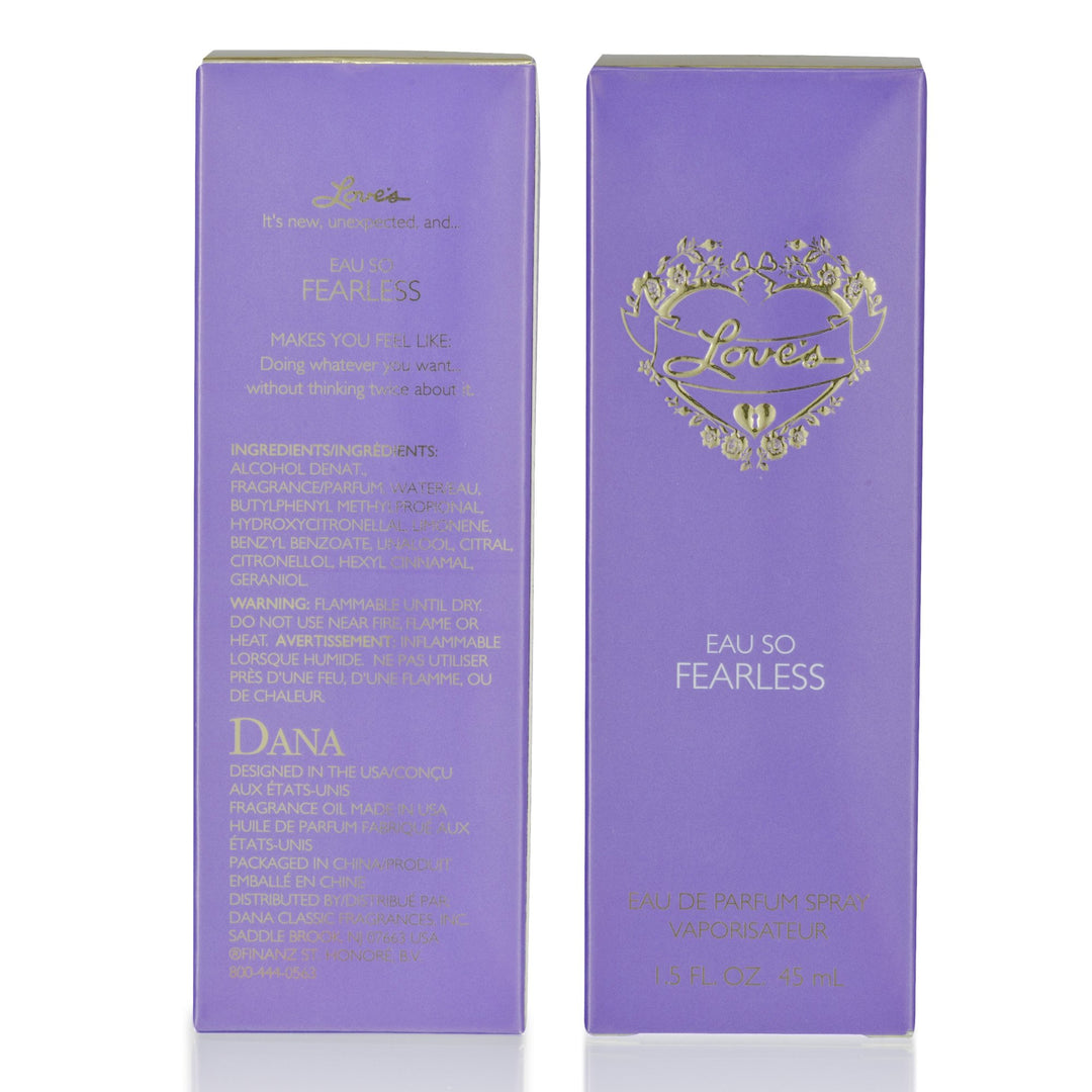 EAU SO LOVES So Fearless Eau De Parfum Spray By Classic Fragrances, 1.5 Fl. Oz. Classic Fragrances