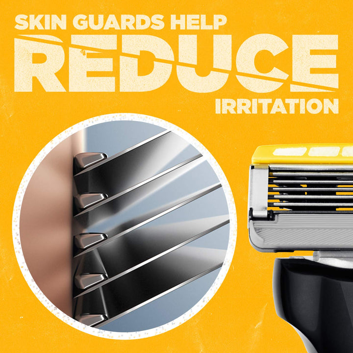 Hydro 5 Sense Energize Razor with Shock Absorb Technology for Men, 1 Handle with 2 Refills