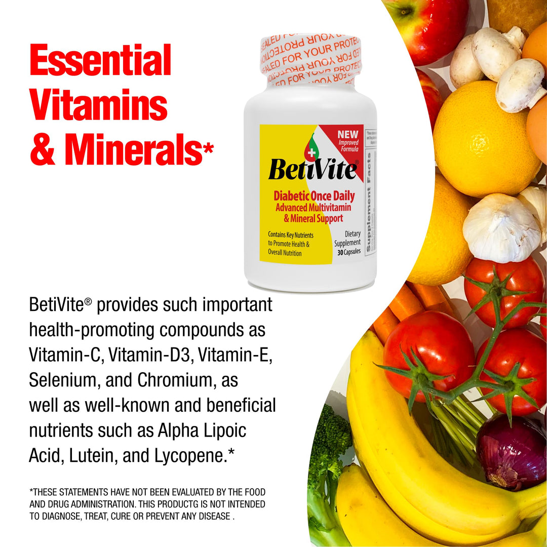 Multi Vitamins Support Healthy Nerve Function & Eye Health, Contains ALA, Lycopene and Lutein to promote overall health, 30 Day Supply