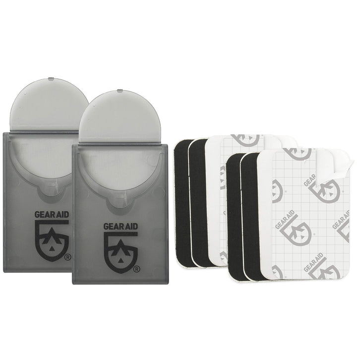 Tenacious Tape Mini Patches to Repair Jackets, Tents and Rain Gear, Black and Clear, 1.5” x 2.5”, 2 Pack