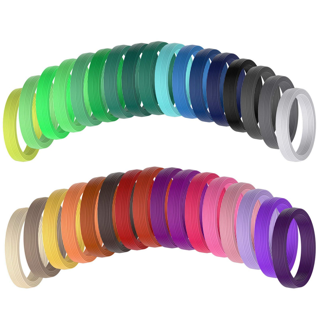 3D Pen PLA Filament, 33 Bright Colors, 1.75mm Filament for 3D Pen, Pla Filament Refills, 3D Replacement Pen Refills, Each Color 10feet, Total 330 Feet, 3 Glow in The Dark