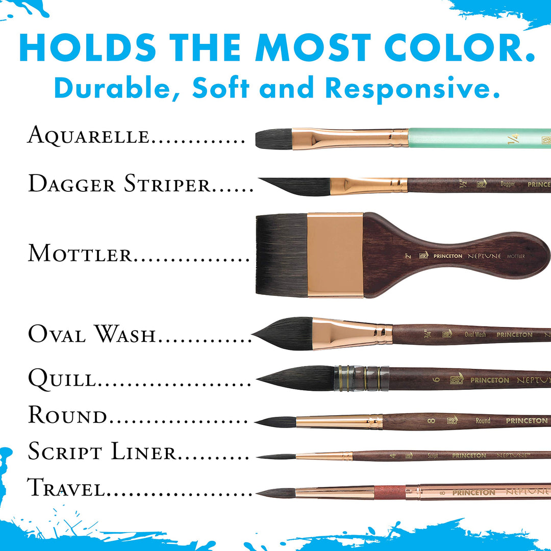 Neptune Paintbrush, Essential, Dark Wood