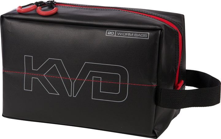 PLAB11700 KVD Worm Speedbag, Black/Grey/Red, Small (holds 20 worm bag)