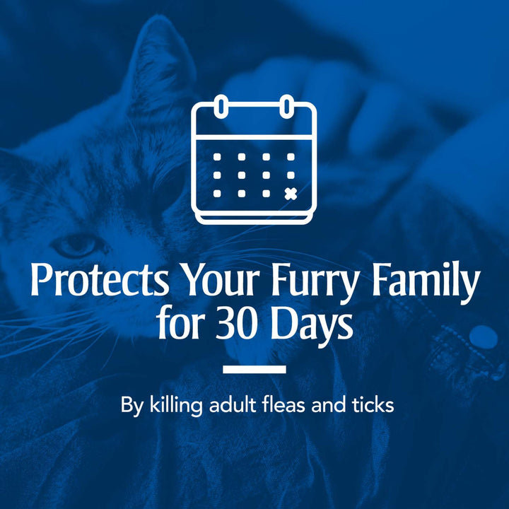 for Cats, Flea & Tick Treatment for Cats (Over 1.5 Pounds), Includes 3 Month Supply of Topical Flea Treatments