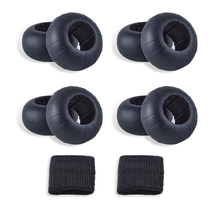 Bat Grip Choke Up Rings,Premium Choke Up Rings, Pressure Baseball Rings,Including: 8 Pack Choke up Rings, 2 Wrist Protectors (back)