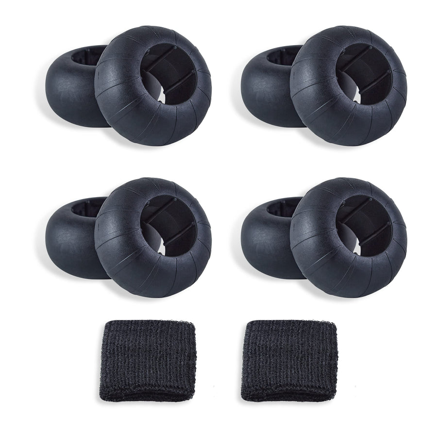 Bat Grip Choke Up Rings,Premium Choke Up Rings, Pressure Baseball Rings,Including: 8 Pack Choke up Rings, 2 Wrist Protectors (back)