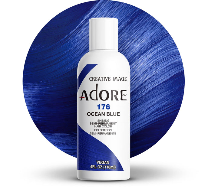 Semi-Permanent Haircolor #176 Ocean Blue 4 Ounce (118ml)