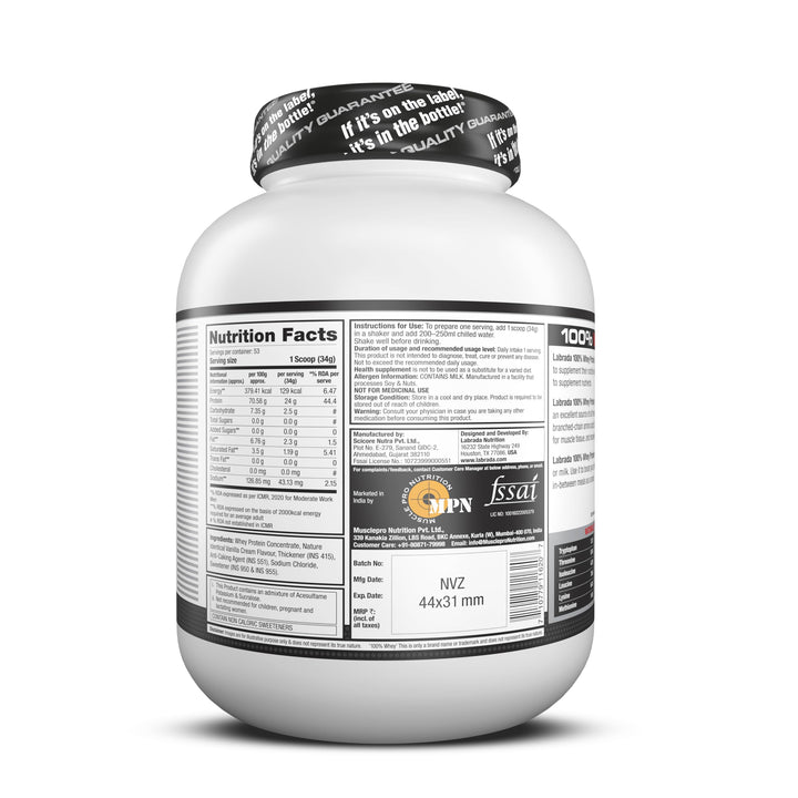 Whey Protein - 4.13 lbs (Vanilla)