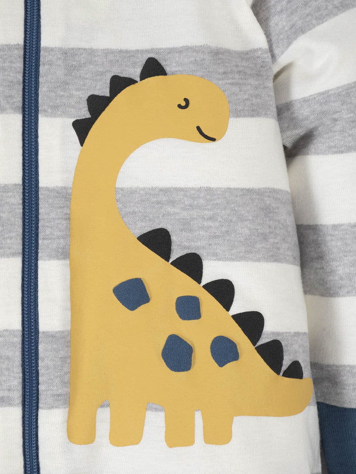 Baby Boys' 4 Pack Sleep 'N Play Footie, Dinosaur Blue, 6-9 Months