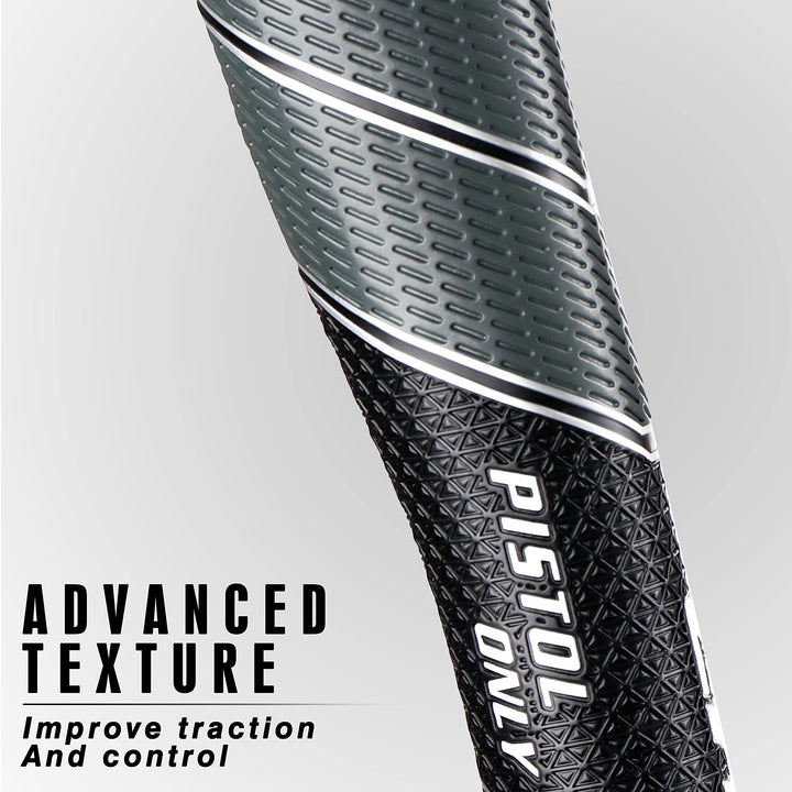 Premium Pistol Golf Putter Grip | Lightweight and Comfortable Golf Grips | Advanced Texture Control and High Feedback Golf Putter Grips(Gray, Standard)