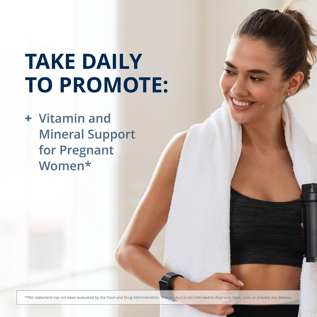 Fem Prenatal - Prenatal Vitamin & Minerals Supplement* - Prenatals for Women* - with Vitamin C, Iodine & Biotin - Multivitamins Gentler to The System - 30 Packets