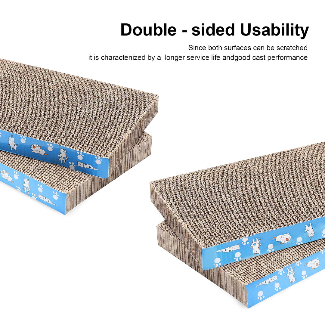 5 Packs in 1 Cat Scratch Pad, Cat Scratcher Cardboard,Reversible,Durable Recyclable Cardboard, Premium Scratch, Suitable for Cats to Rest, Grind Claws and Play