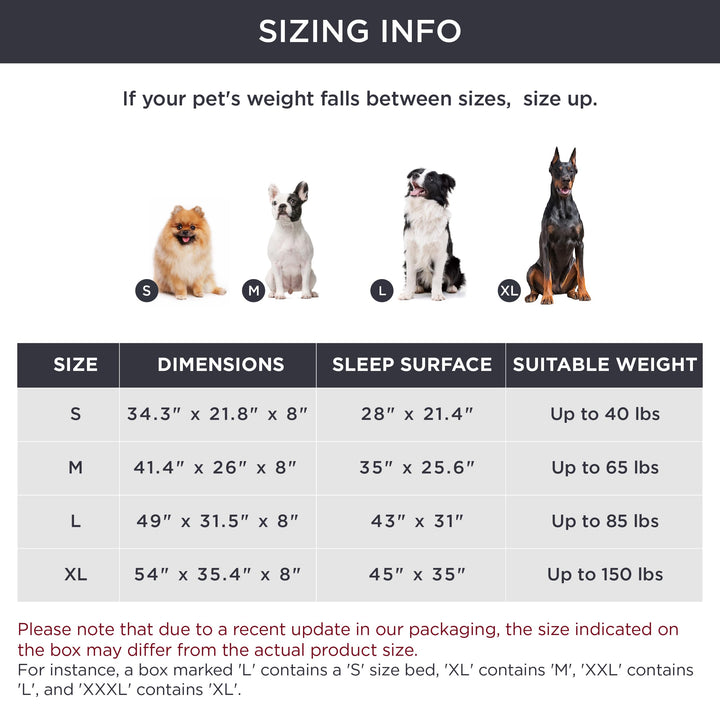 Large Elevated Cooling Outdoor Dog Bed - Raised Cots for Large Dogs, Portable Indoor & Outdoor Pet Hammock Bed with Skid-Resistant Feet, Frame with Breathable Mesh, Brown, 49 inches