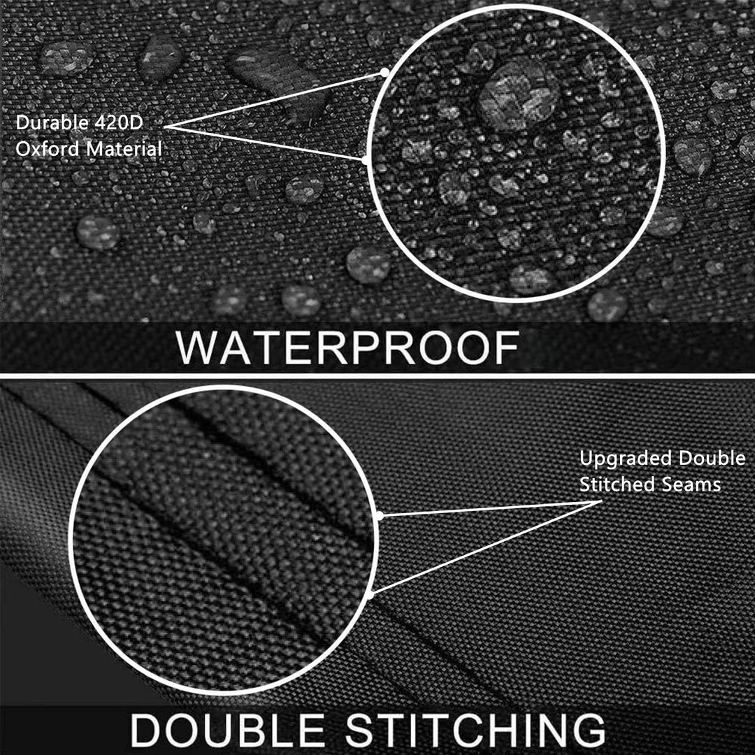 Outdoor Loveseat Sofa Cover 3 Seater Waterproof Patio Bench Cover 64 L x 26 W x 35 H, Black