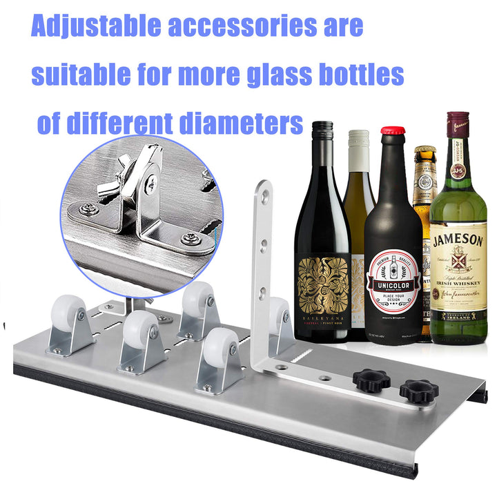 Glass Bottle Cutter, Upgrade Bottle Cutter & Glass Cutter Kit for Bottles, Wine Glass Bottle Cutter Tool to Cut Bottles Wine Beer Liquor Whiskey Champagne (Only for Round Bottles)
