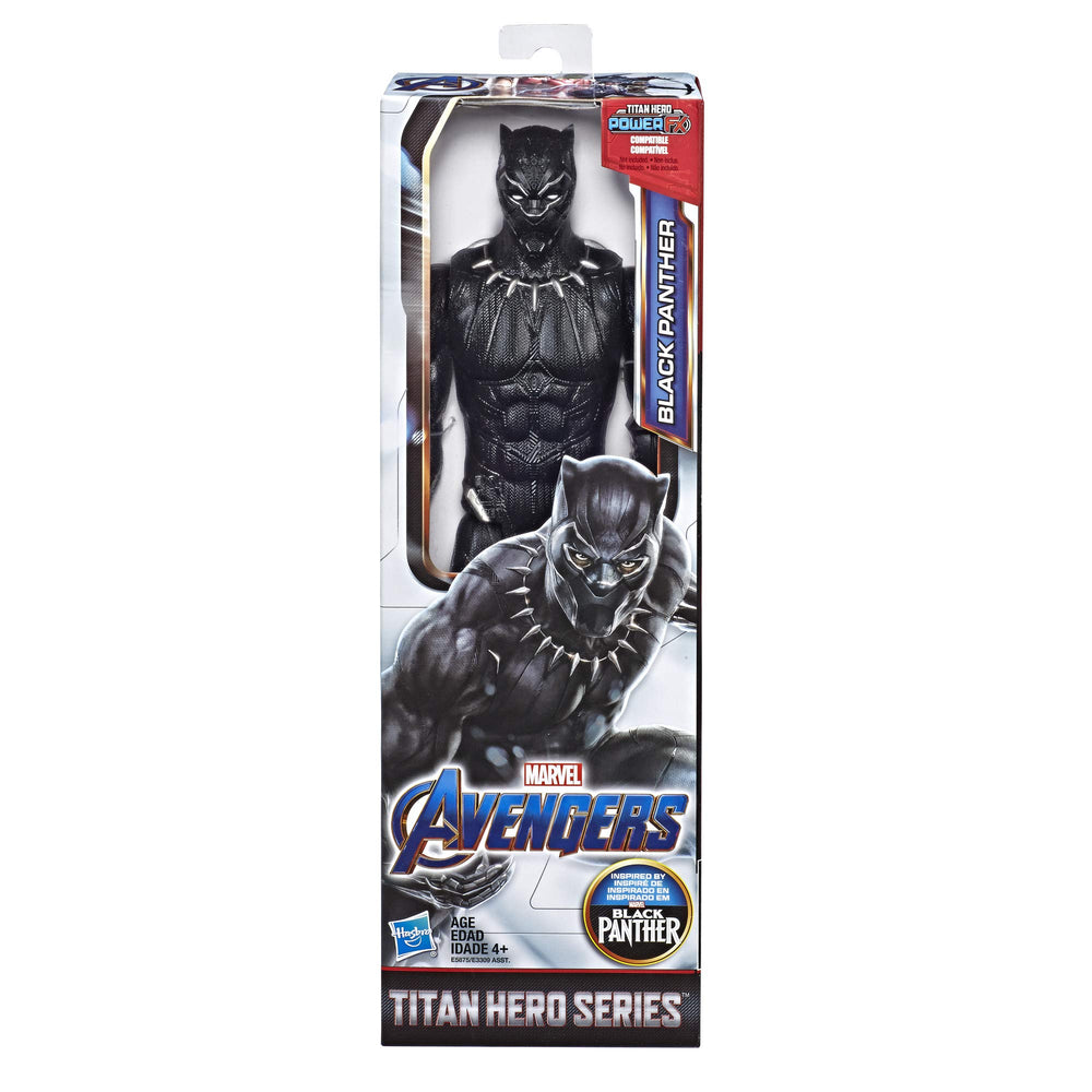 Marvel Titan Hero Series Black Panther Action Figure, 12-Inch Toy, Inspired by Marvel Universe, for Kids Ages 4 and Up
