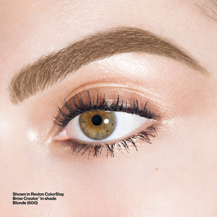 Revlon Colorstay Eyebrow Pencil Creator with Powder & Spoolie Brush to Fill, Define, Sculpt, Shape & Diffuse Perfect Brows, Soft Brown (605) 0.23 oz
