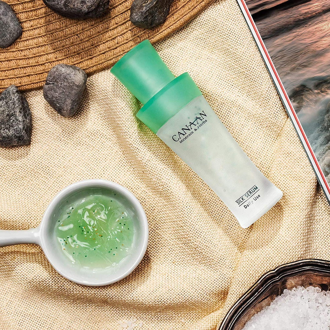 CANAAN Dead Sea Serum Anti-Aging - Daily Silk Nutritive Skin Serum For All Skin Types, 1fl.oz / 30ml, Get Youthful Skin