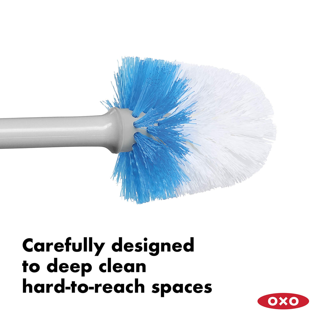 Good Grips Compact Toilet Brush & Canister - Gray