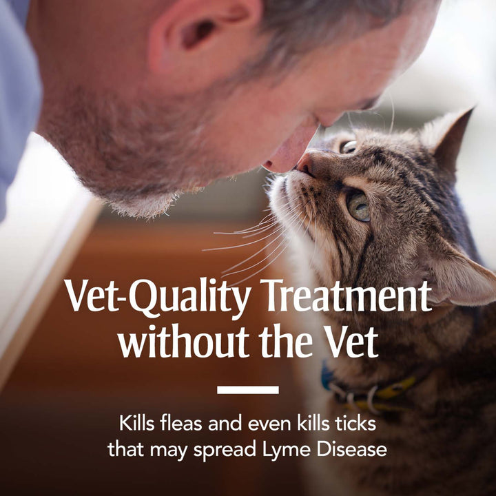 for Cats, Flea & Tick Treatment for Cats (Over 1.5 Pounds), Includes 3 Month Supply of Topical Flea Treatments