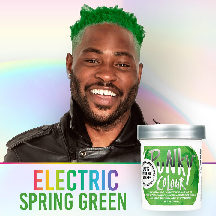 Jerome Russell Semi Permanent Hair Color Conditioning, 100ml - Spring Green (Pack of 1)