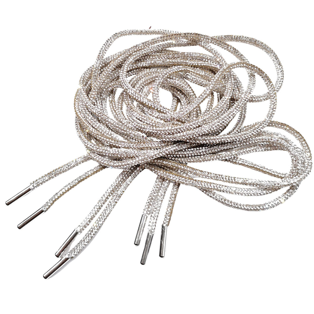 Crystal Rhinestone Shiny Glitter Rope Chain String Bridal Applique Bling Bling Drawstring Cords Replacement Drawstring Rope Sweatpants Shorts Crystal Hoodies Drawstring Rhinestone Cord Trim