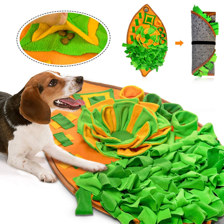 Snuffle Mat for Dogs, Dog Cats Nosework Feeding Mat, Pet Interactive Dog Puzzle Toys Encourages Natural Foraging Skills for Training and Stress Relief