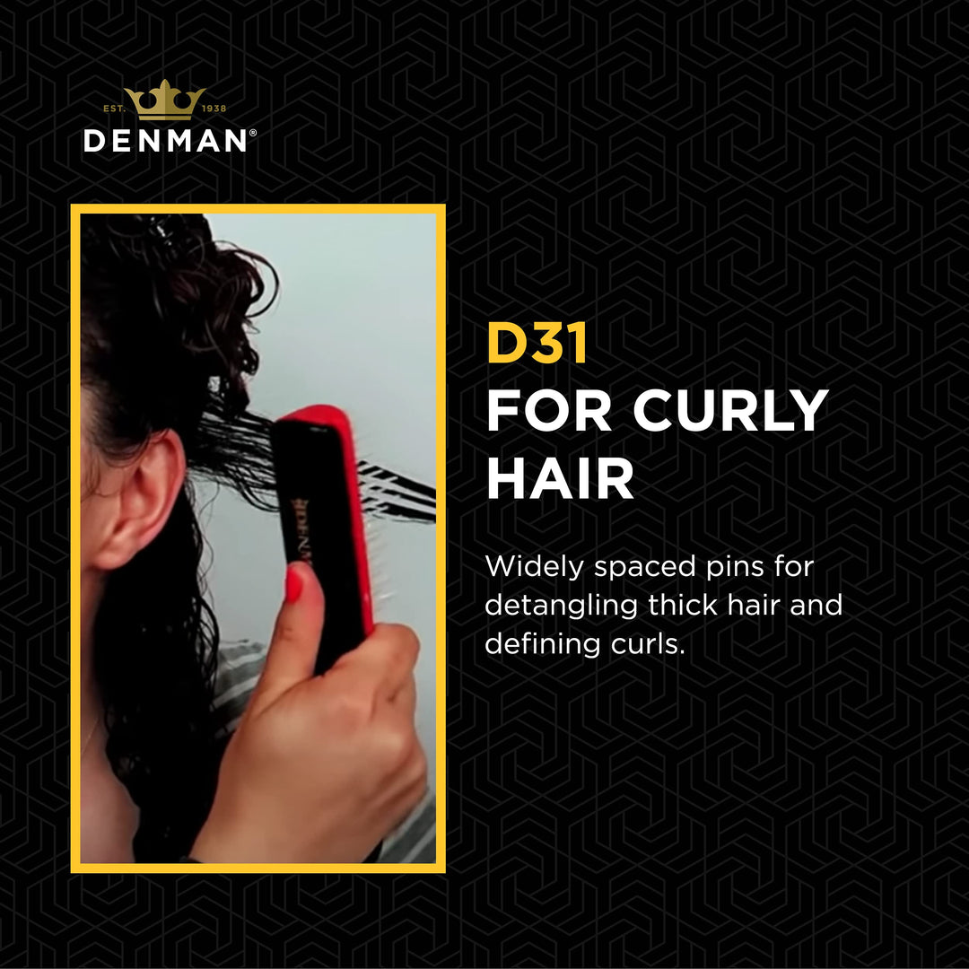 Classic Styling Brush with Free Flow Wide Spaced Pins