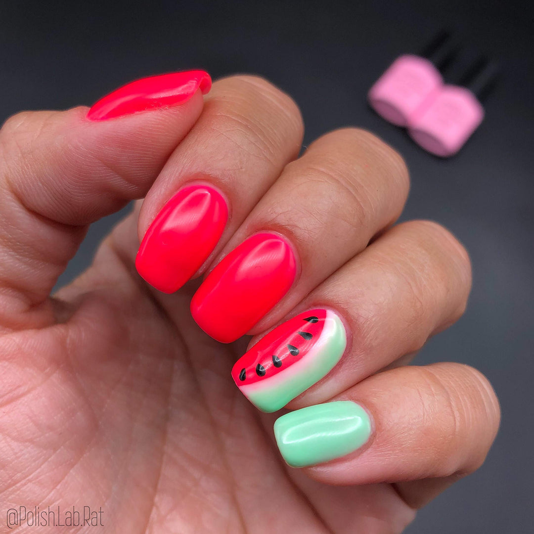 Shellac Soak Off UV LED Gel Nail Polish - Neon Shocking Pink (055) 10ml