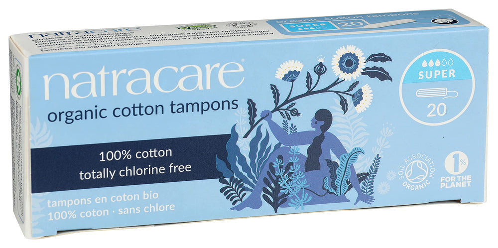 - Organic Cotton Tampons Super - 20 Tampons
