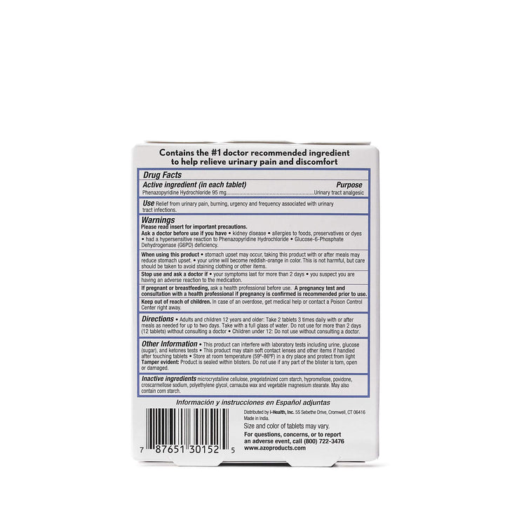 Amerifit Nutrition Azo Standard Urinary Pain Relief by Amerifit