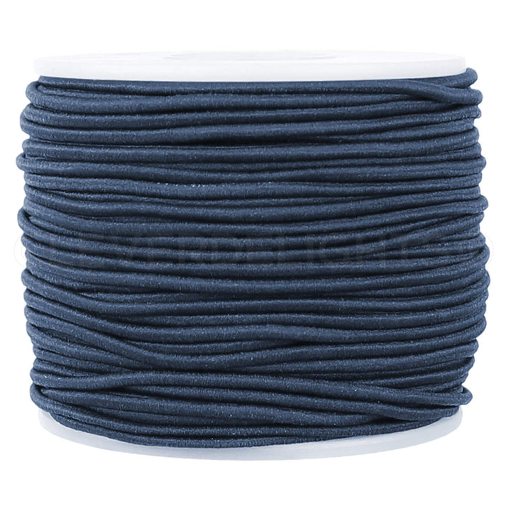 2mm (1/16) Elastic Cord - Blue Charcoal - 150 Feet