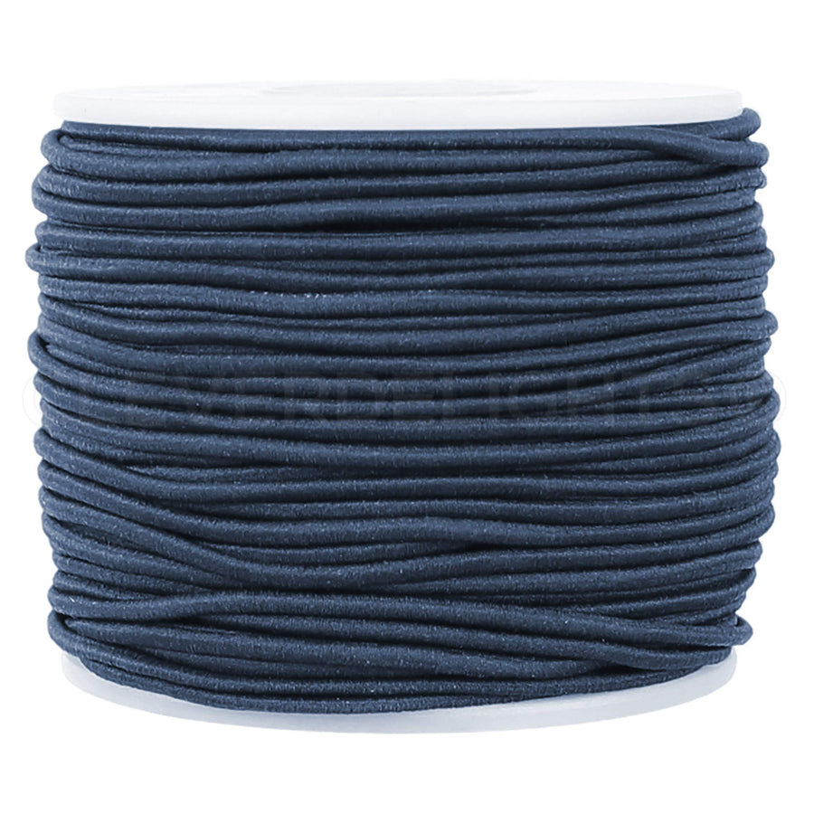 2mm (1/16) Elastic Cord - Blue Charcoal - 150 Feet