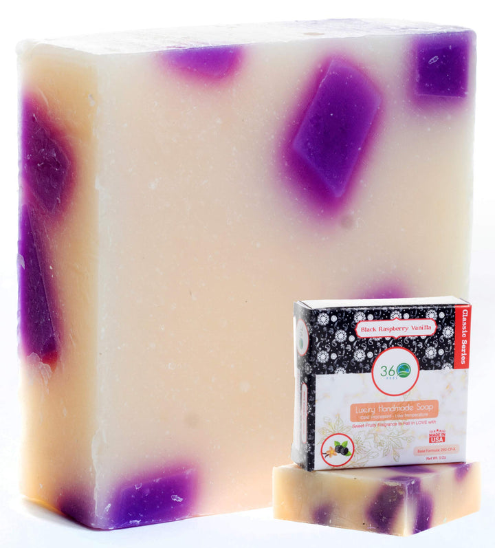 Black Raspberry Soap -5oz Castile Handmade Soap bar -Sweet Fruity fragrance- Pure Essential Oil Natural Soaps- Great as Anniversary Wedding Gifts - Made in USA-Gift ready