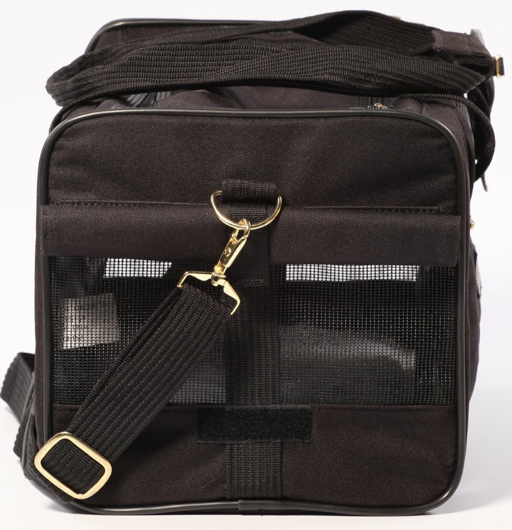 Delta Airlines Travel Pet Carrier, Airline Approved & Guaranteed On Board - Black, Medium