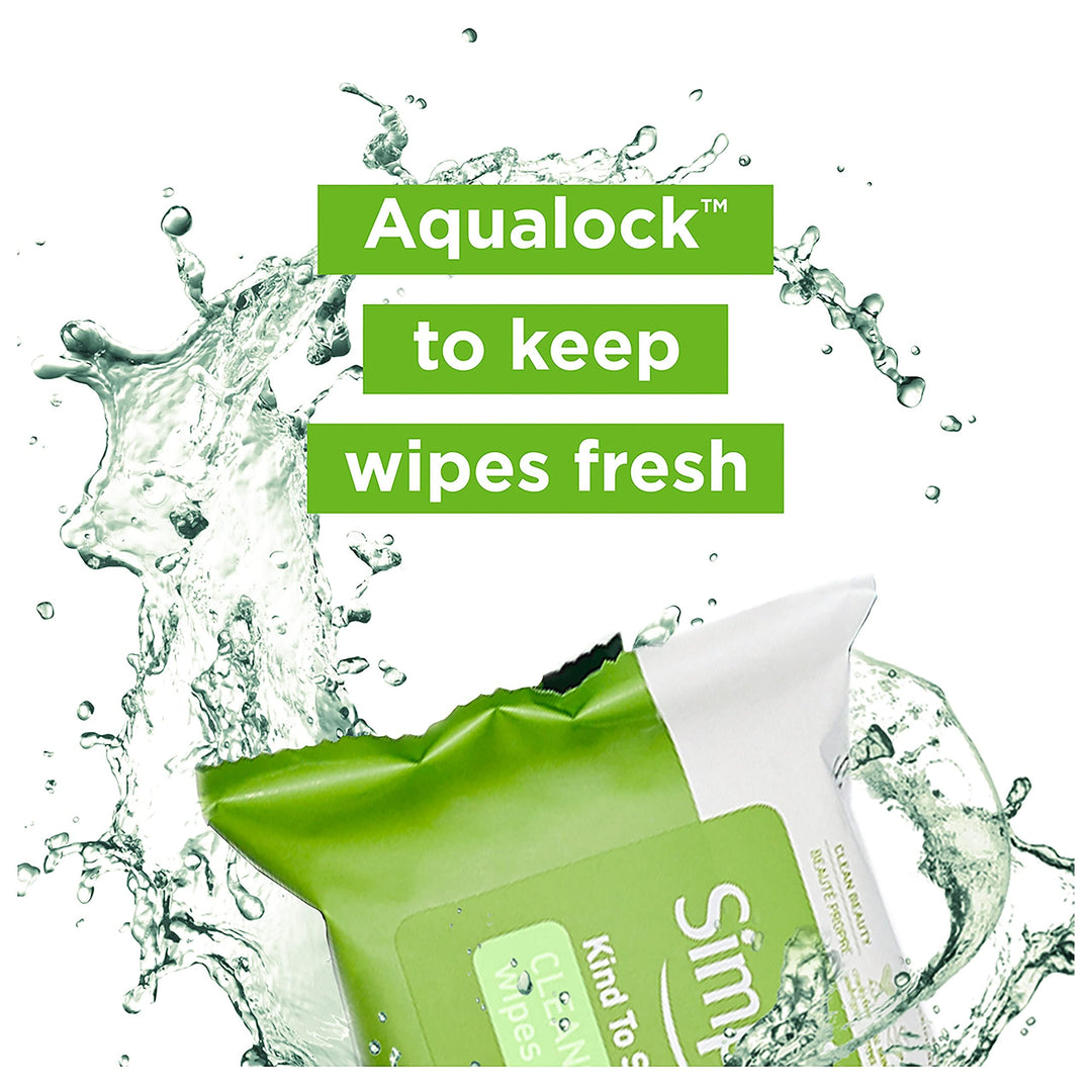 Simple Kind To Skin Cleansing Facial Wipes, 25 Count (Pack of 2)