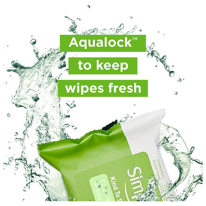 Simple Kind To Skin Cleansing Facial Wipes, 25 Count (Pack of 2)
