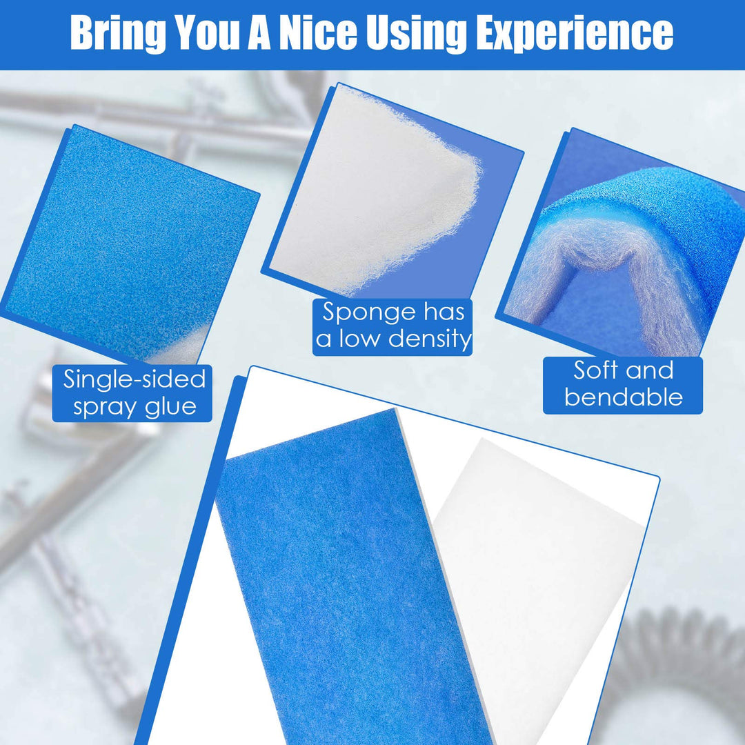 3 Pieces Airbrush Spray Booth Filter Paint Booth Filter Pad Spray Booth Exhaust Filter Fiberglass Booth Replace Filter Compatible with Master, Paasche, Sky Enterprise, Airhobby